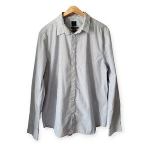 H&M Grey Men's Button-down Shirt size XL